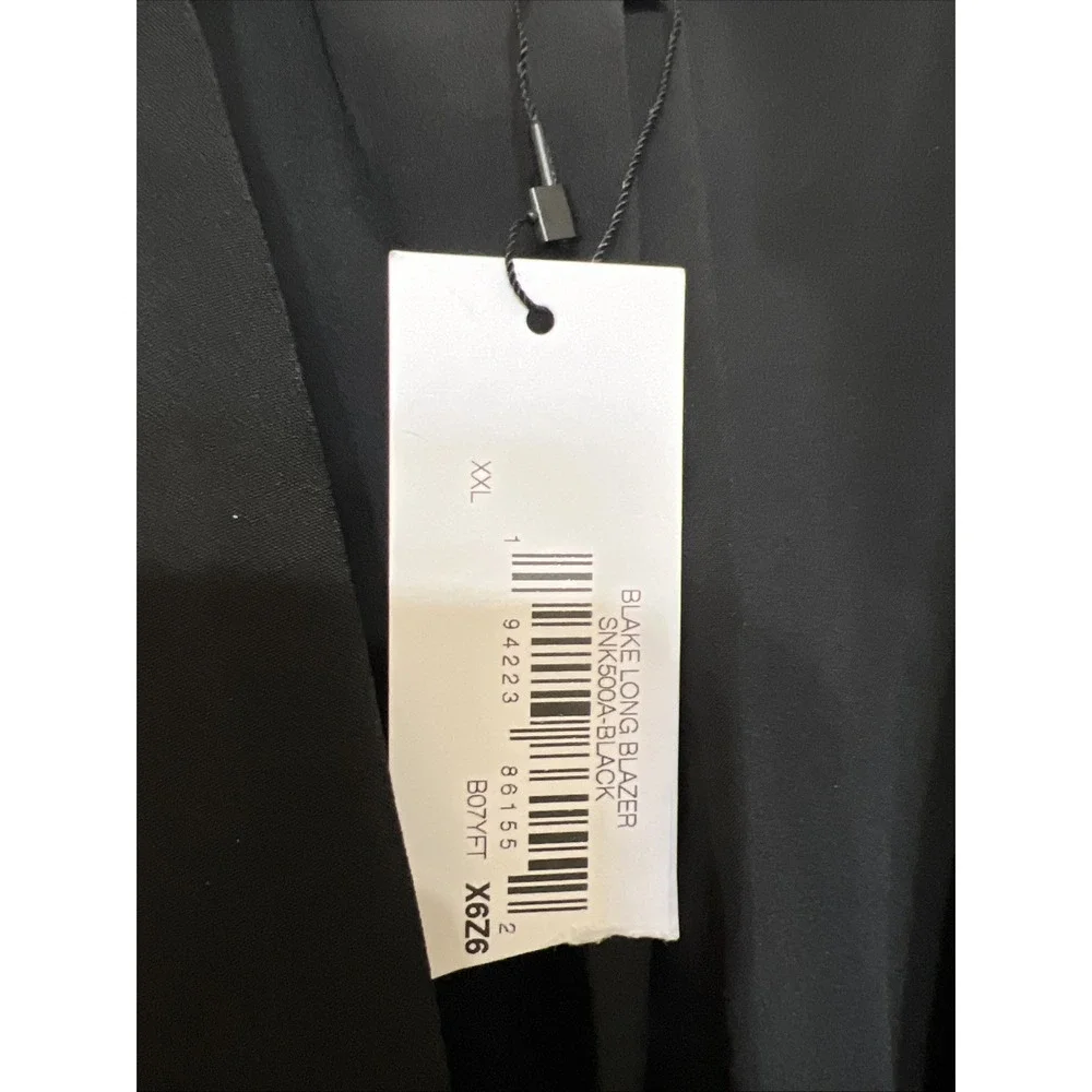 The Drop‎ Women's Plus Size XXL Blazer Blake Long Black Jacket Button NWT